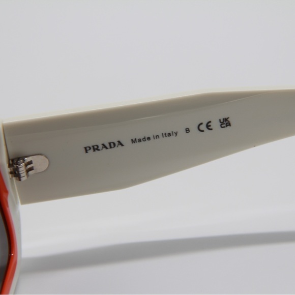 NEW PR06YS 17M5S0 SQUARE WHITE SUNGLASSES PRADA PR 06YS NEW PRADA SPR 06YS - Picture 10 of 12